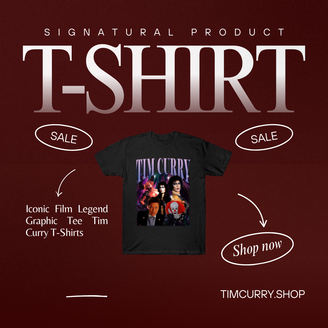 Iconic Film Legend Graphic Tee NTAN0602 Tim Curry T-Shirts
